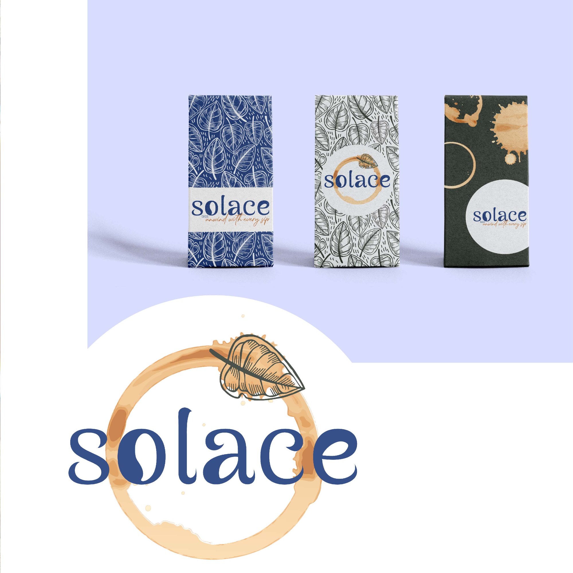 Solace Teas – packaging collection