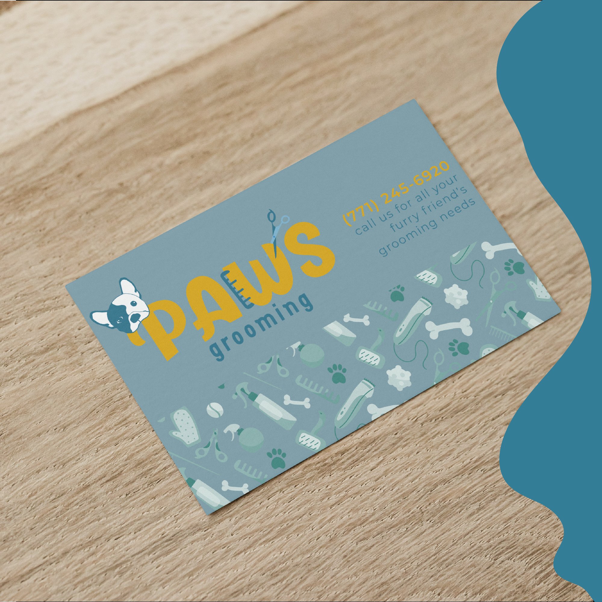 Paws Grooming – business card